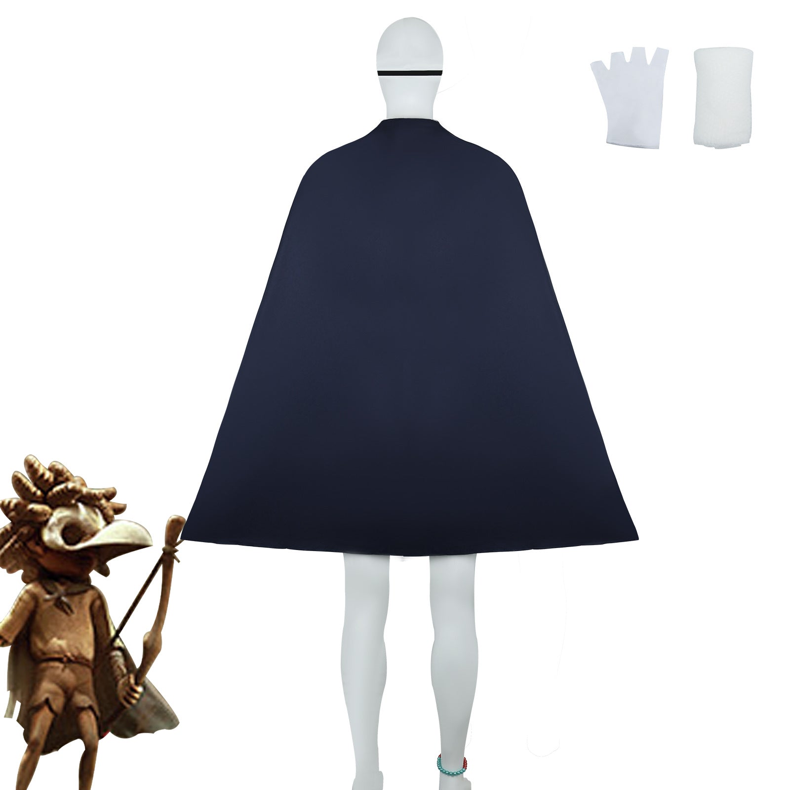 Costume Cosplay Little Nightmares 3 - Low le Fugitif pour Halloween