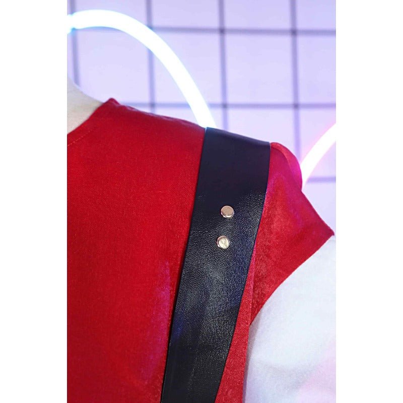 Costume Cosplay Needy Girl Overdose - Abyss KAngel Jupe en Fausse Peau Noire