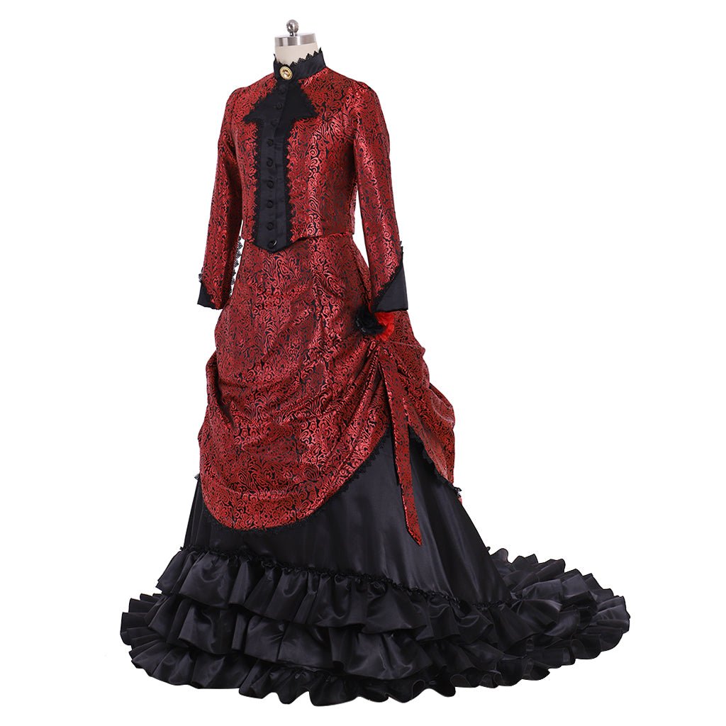 Robe de Bal Victorienne Guerre Civile pour Femme | Costume Cosplay Historique