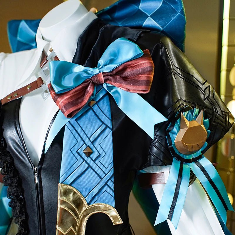 Costume Cosplay Lynette Jeu Genshin Impact Jumeaux Lynette Magicienne Uniforme Halloween Femme Costume Complet