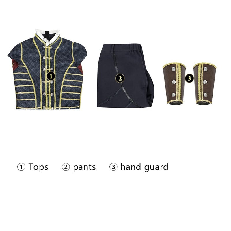 Costume Cosplay Raphael de Baldur's Gate 3 Complet avec Bottes pour Halloween