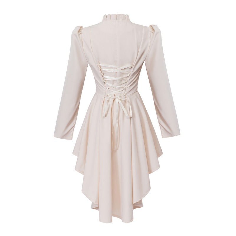 Robe Gothique Médiévale Vintage – Costume Cosplay Femme à Manches Longues et Coupe Bodycon