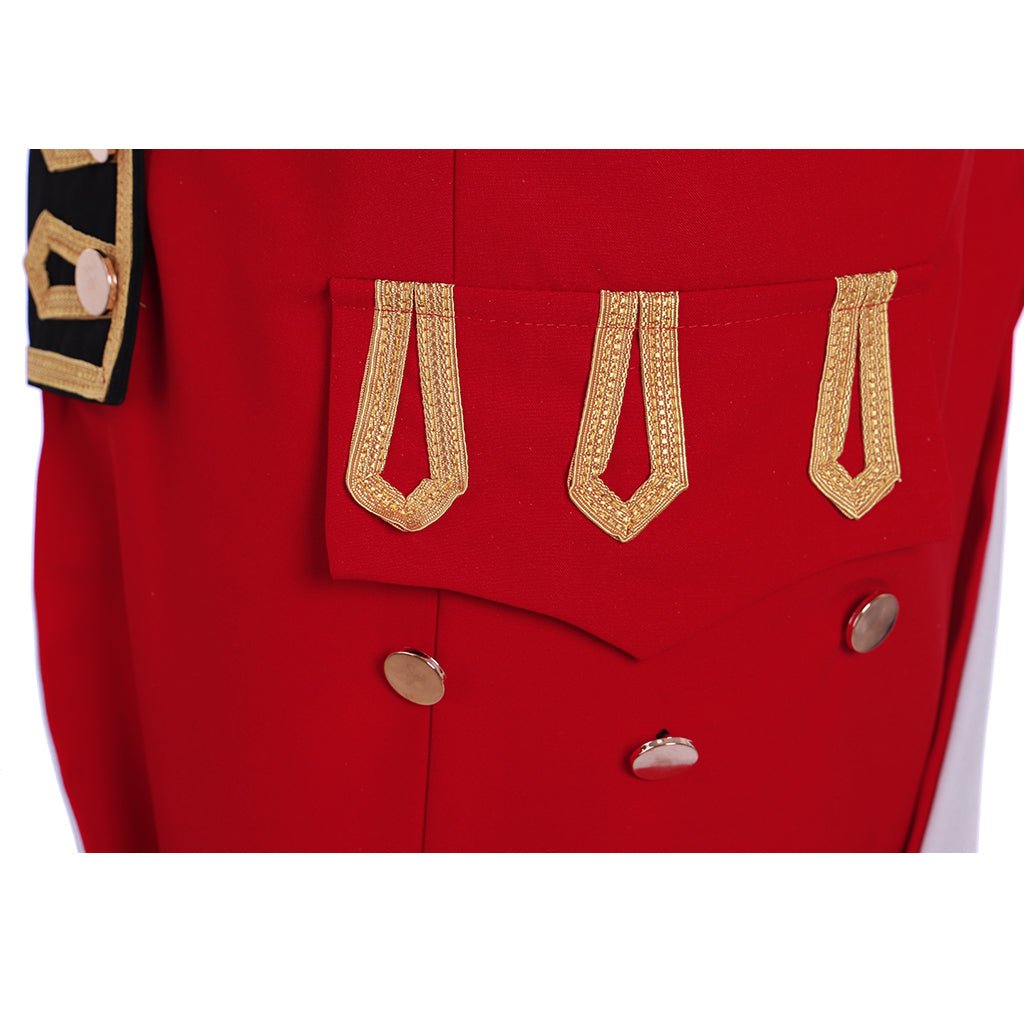 Manteau Prince Victorien Rouge Hamilton – Veste d'Uniforme Militaire Royal