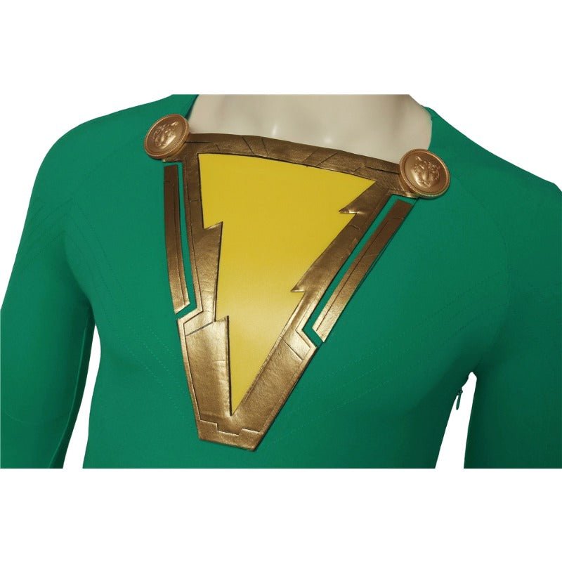 Costume Cosplay Shazam Version Verte – Tenue Authentique de Super-héros pour Fans