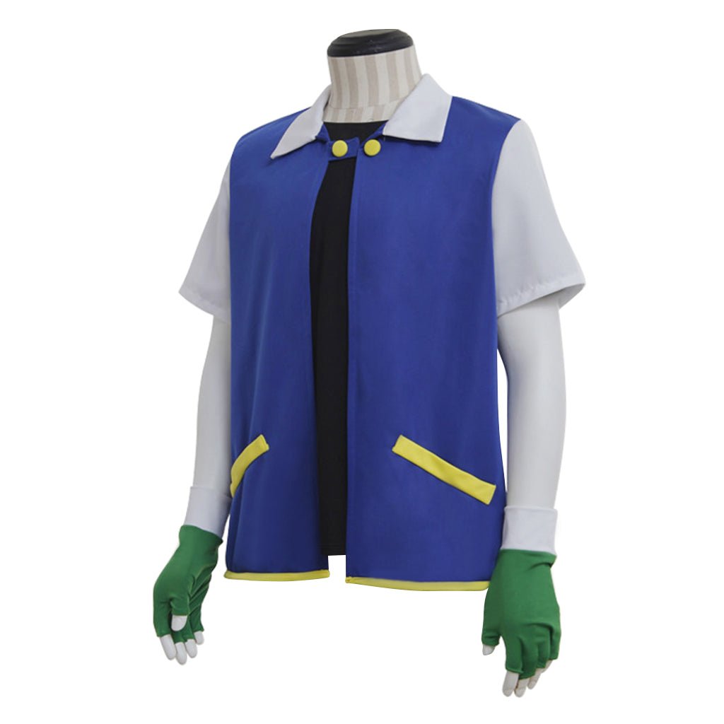 Veste Bleu et Blanc Ash Ketchum Pokémon - Costume Cosplay Anime Iconique