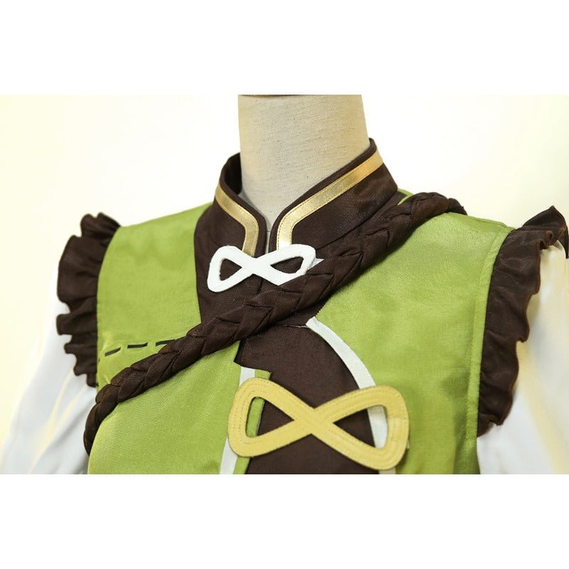 Costume Cosplay Yaoyao Halloween Déguisement avec Perruque & Sac à Dos pour Femmes & Enfants