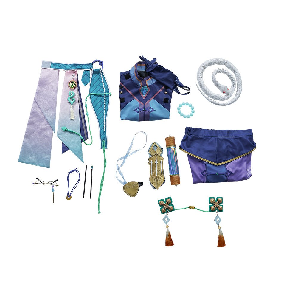 Costume Cosplay Baizhu Genshin Impact – Tenue de Jeu Immersive pour Hommes