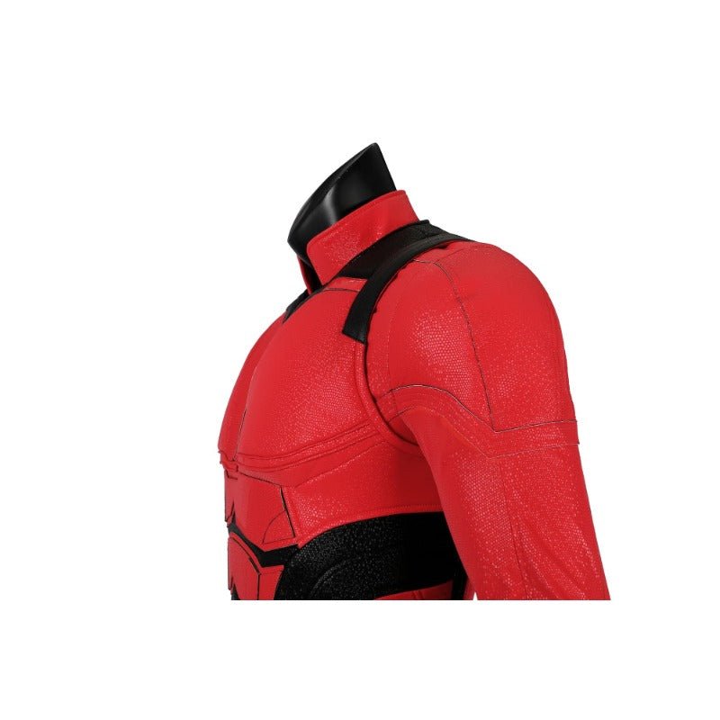 Costume Cosplay Daredevil en Cuir Rouge - Tenue de Combat de Matt Murdock - Ensemble Complet