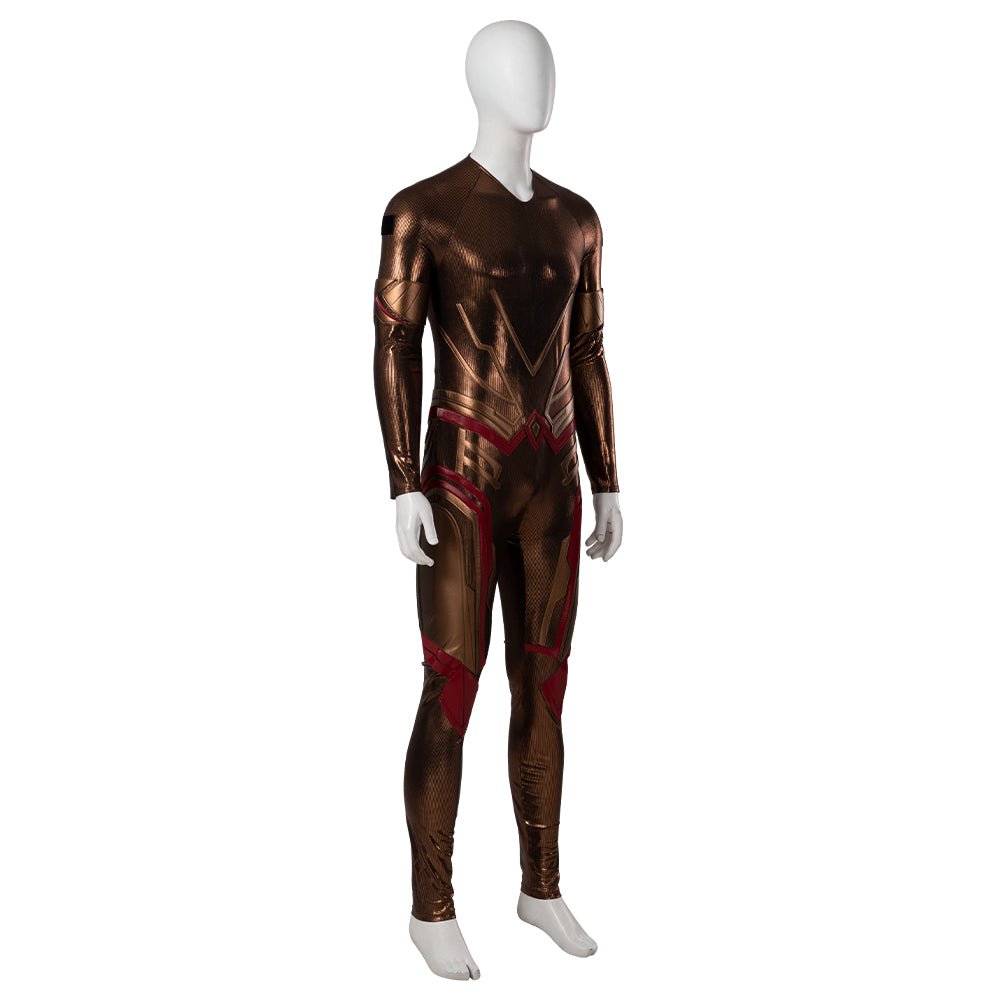 Costume Cosplay Adam Warlock Gardiens de la Galaxie Vol. 3 - Combinaison Imprimée avec Armure Rouge pour Hommes