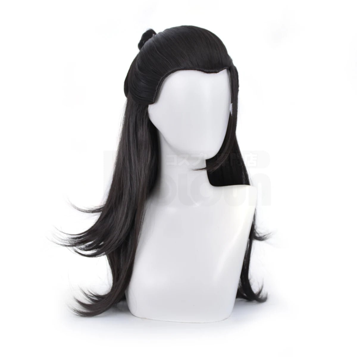 Perruque Cosplay Suguru Geto Jujutsu Kaisen Synthétique Ajustable pour Halloween Fêtes Anime