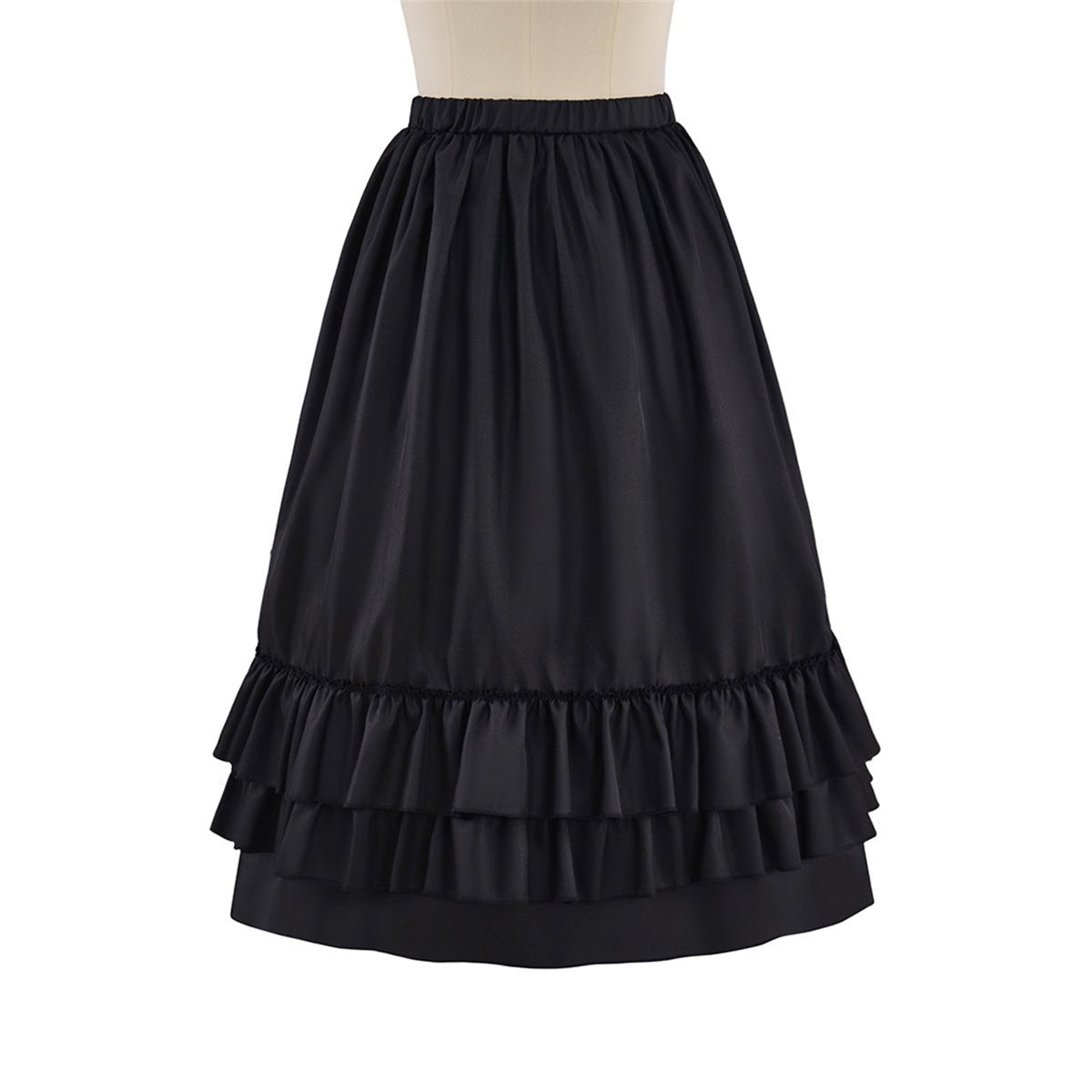 Costume Cosplay Médiéval Gothique Noir Bustier Jupe