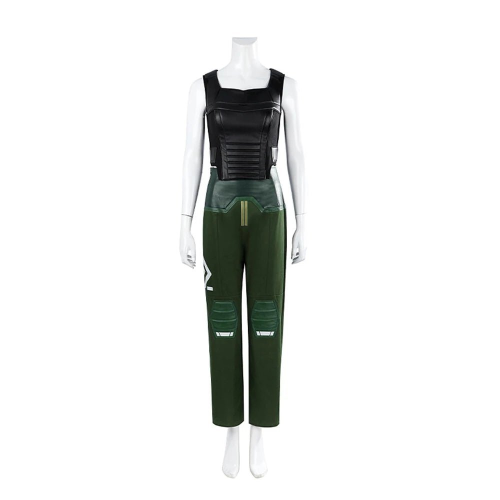 Costume Cosplay Valorant Skye pour Femmes - Uniforme de Combat Punk - Déguisement Agent pour Fête, Carnaval, Halloween