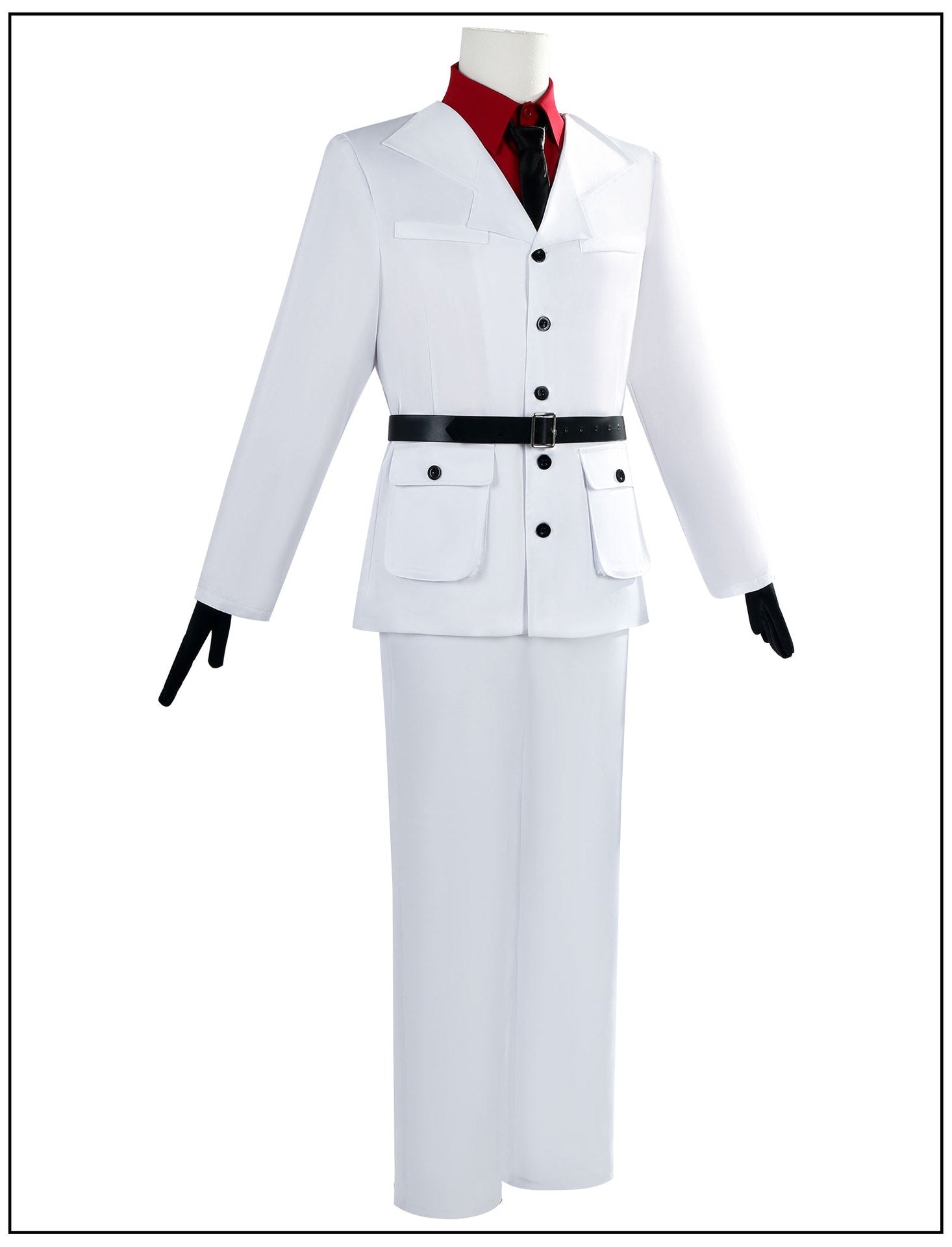 Costume Cosplay Histoire de Fantôme de la Septième Nuit - Ensemble Costume Heibai Wuchang Noir et Blanc