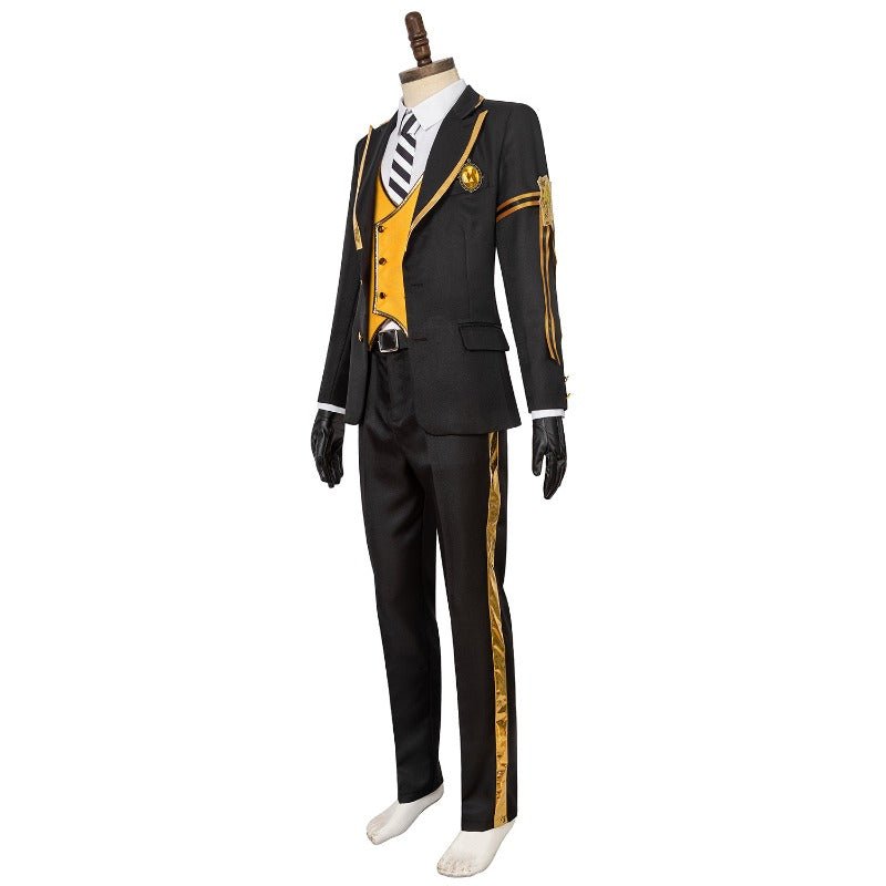 Costume Cosplay Uniforme Scolaire Heartslabyul Version Jaune de Twisted Wonderland