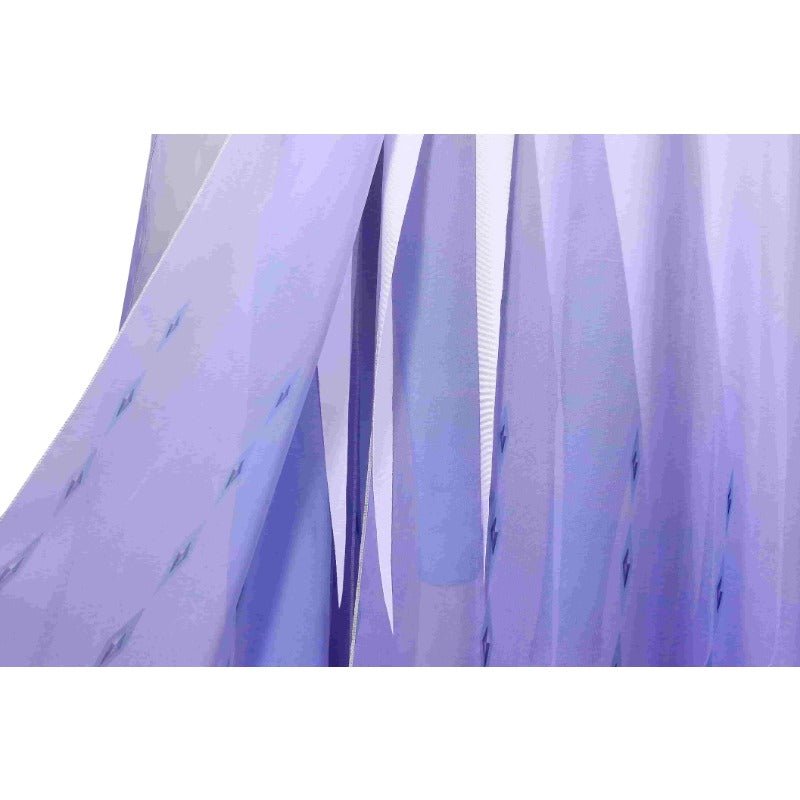 Robe de scène Cosplay Princesse Elsa à manches longues pour femmes - Costume Frozen