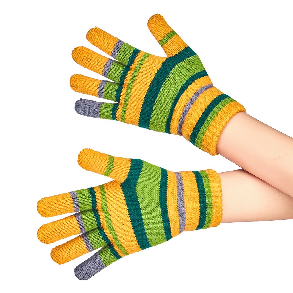 Gants Rayés Coraline Costume Cosplay – Réplique Officielle du Film pour Halloween et Cosplay