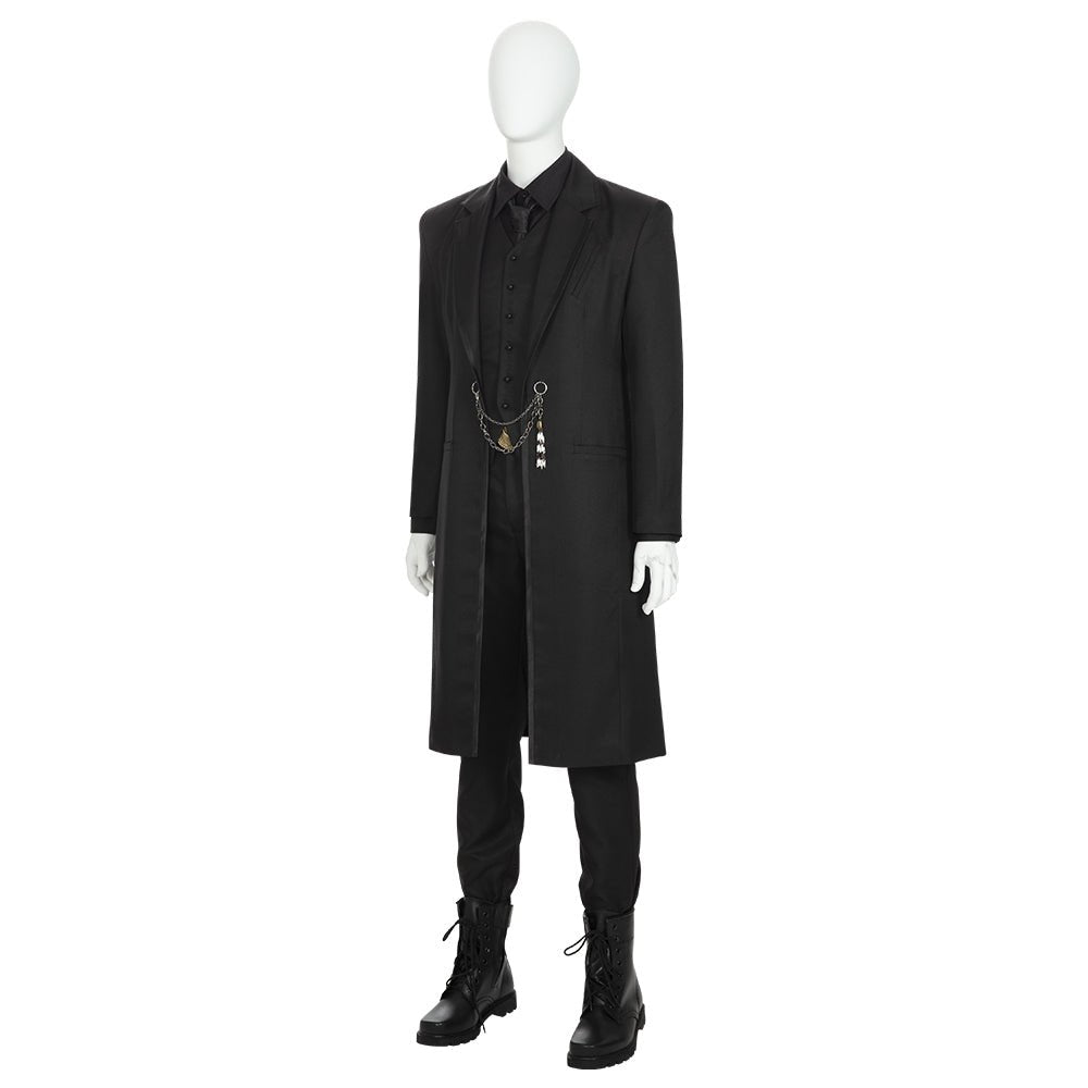 Costume Cosplay Docteur Strange Noir - Tenue d'Halloween Inspirée de la Série TV