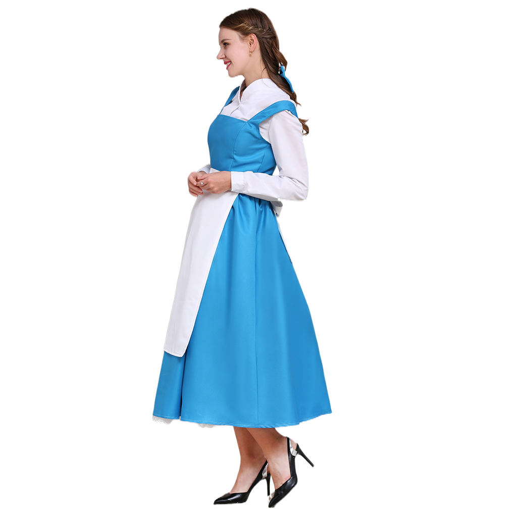 Costume Cosplay Belle - La Belle et la Bête | Robe Princesse Disney pour Halloween et Événements