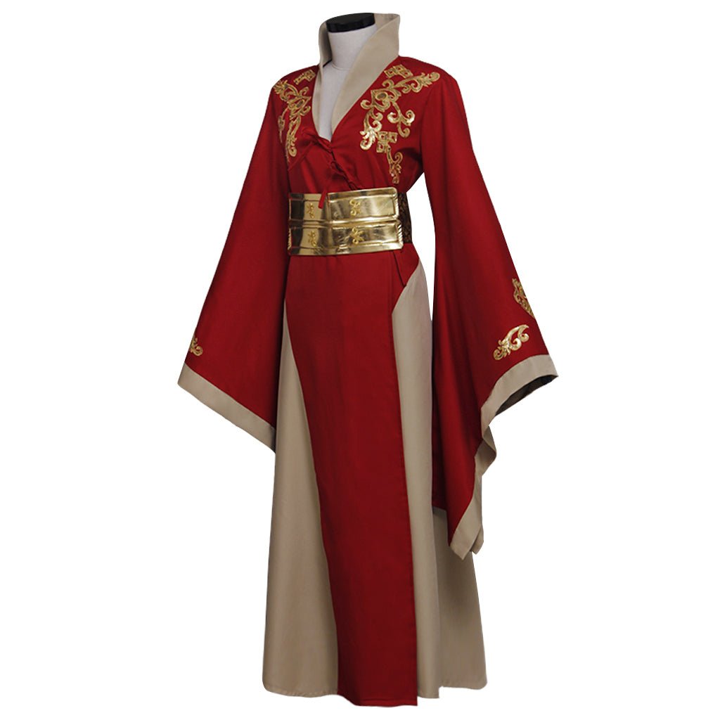 Robe Cosplay Reine Cersei Lannister Rouge de Game of Thrones pour Femmes