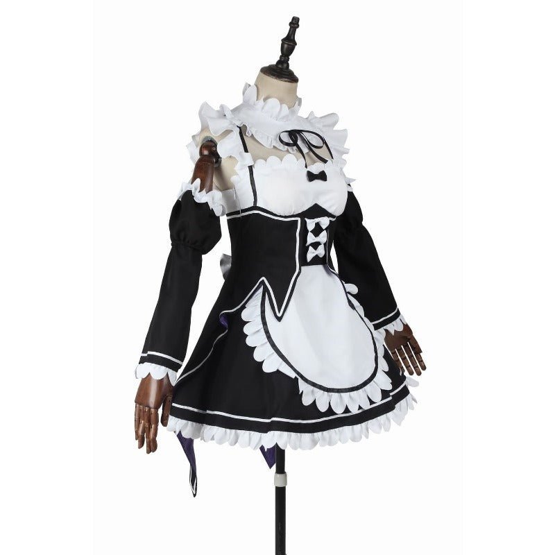 Costume Cosplay Re:Zero Rem & Ram - Robes de Fille de Chambre Anime Kawaii