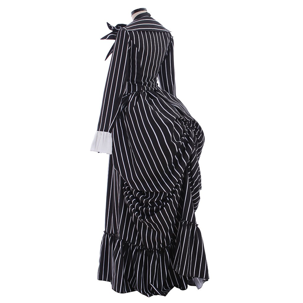 Costume Jack Skellington Veste à Rayures Noires pour Fête Halloween