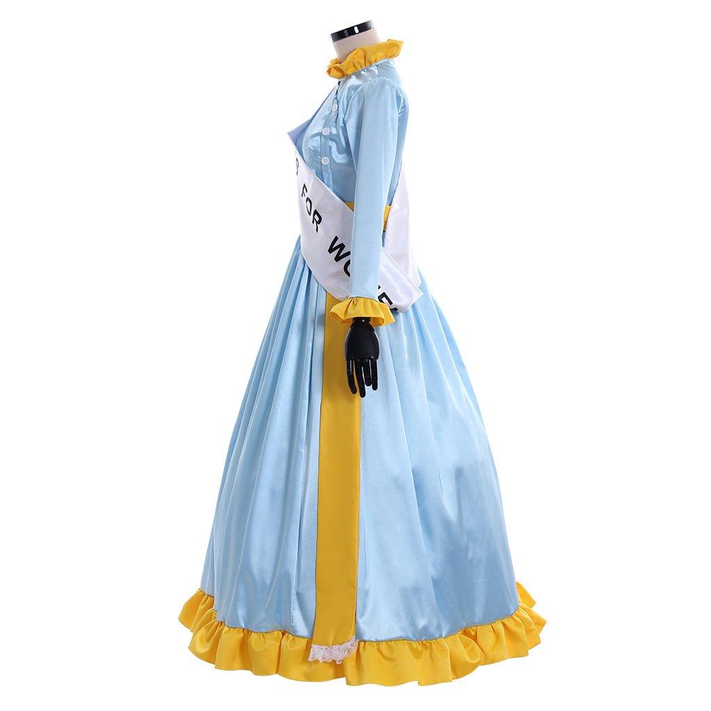 Robe de bal bleue Winifred Mrs. Banks | Costume Cosplay Film pour Halloween