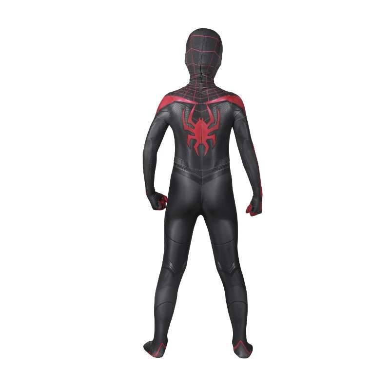 Costume Cosplay Enfant Spiderman PS5 Miles Morales - Combinaison Super Héros Déguisement Halloween