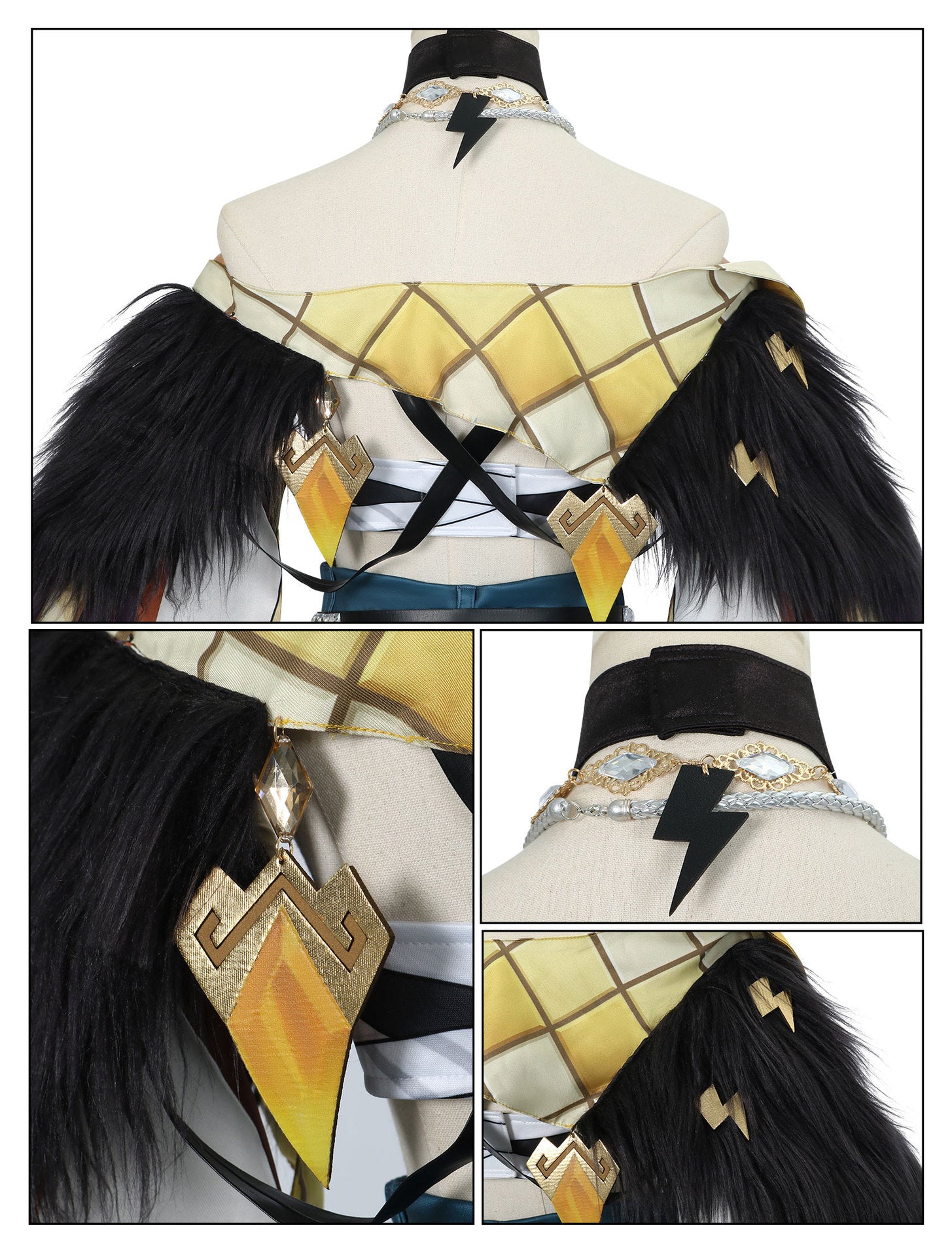 Costume Cosplay Genshin Impact Natlan - Xilonen Patineuse Panthère