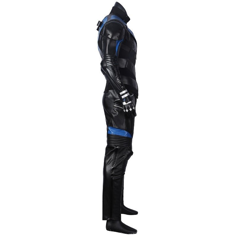 Costume Cosplay Nightwing Gotham Knights Ensemble Complet avec Chaussures pour Halloween et Fêtes