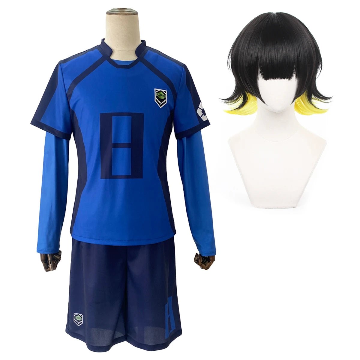 Perruque Cosplay Anime Blue Lock pour Isagi, Bachira, Chigiri, Nagi et plus