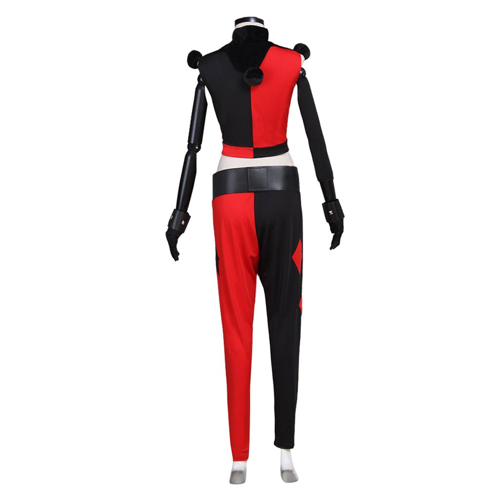 Costume de Clown Fille Quinzel Cosplay – Tenue Amusante pour Halloween, Carnaval et Cosplay