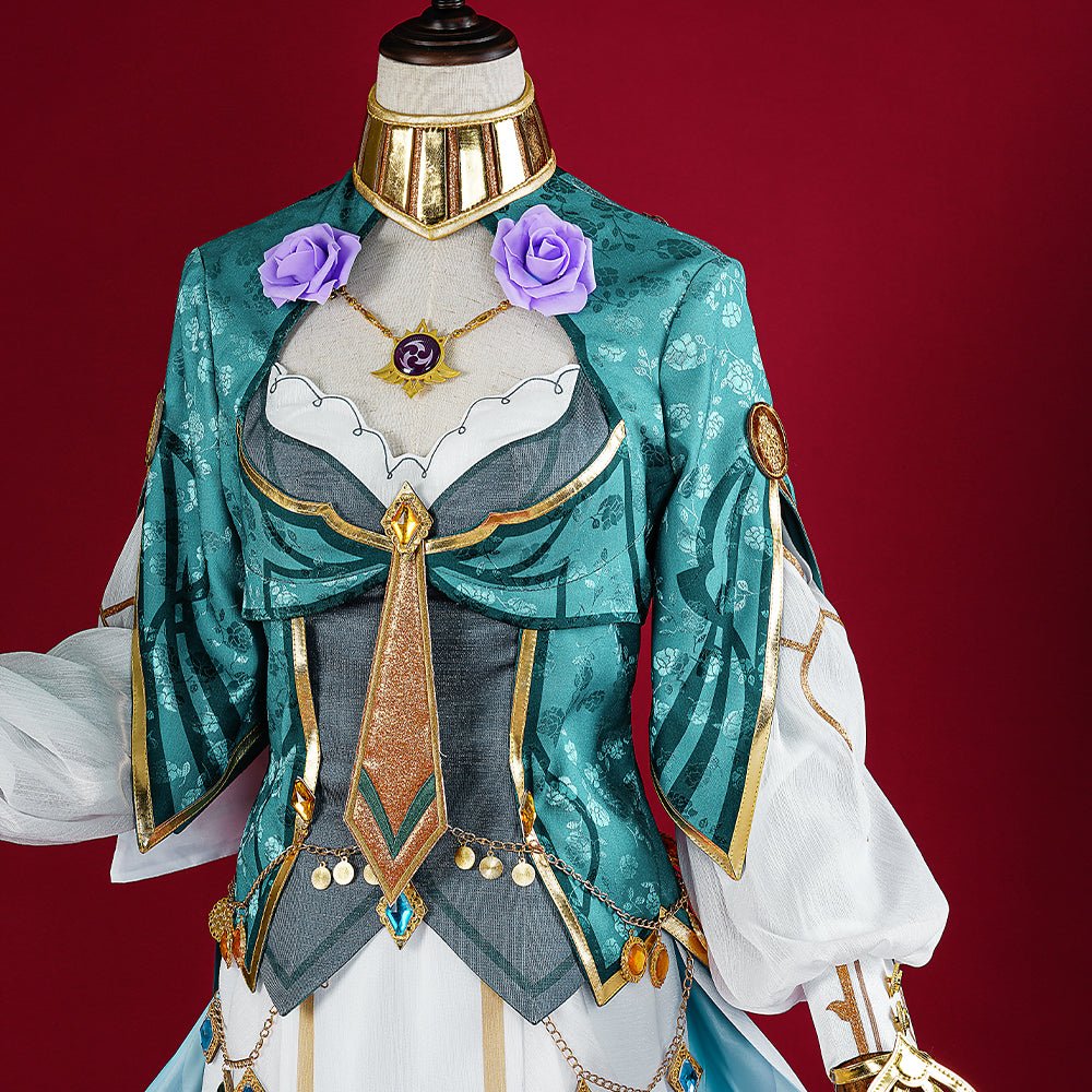 Costume Cosplay Lisa Yae Fleur Cachée Genshin Impact - Tenue Élégante Inspirée de l'Anime pour Femmes