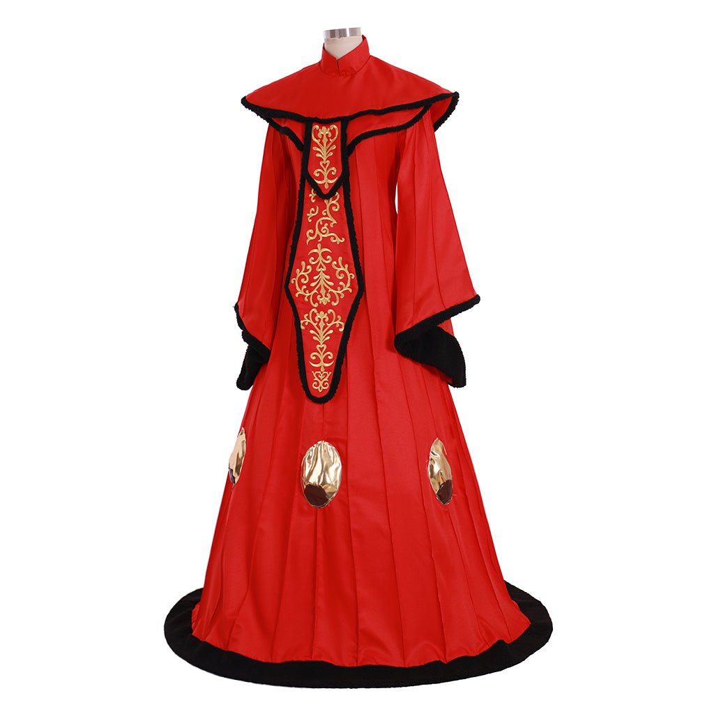 Costume Cosplay Reine Padme Amidala | Robe Rouge Sur Mesure pour Événements