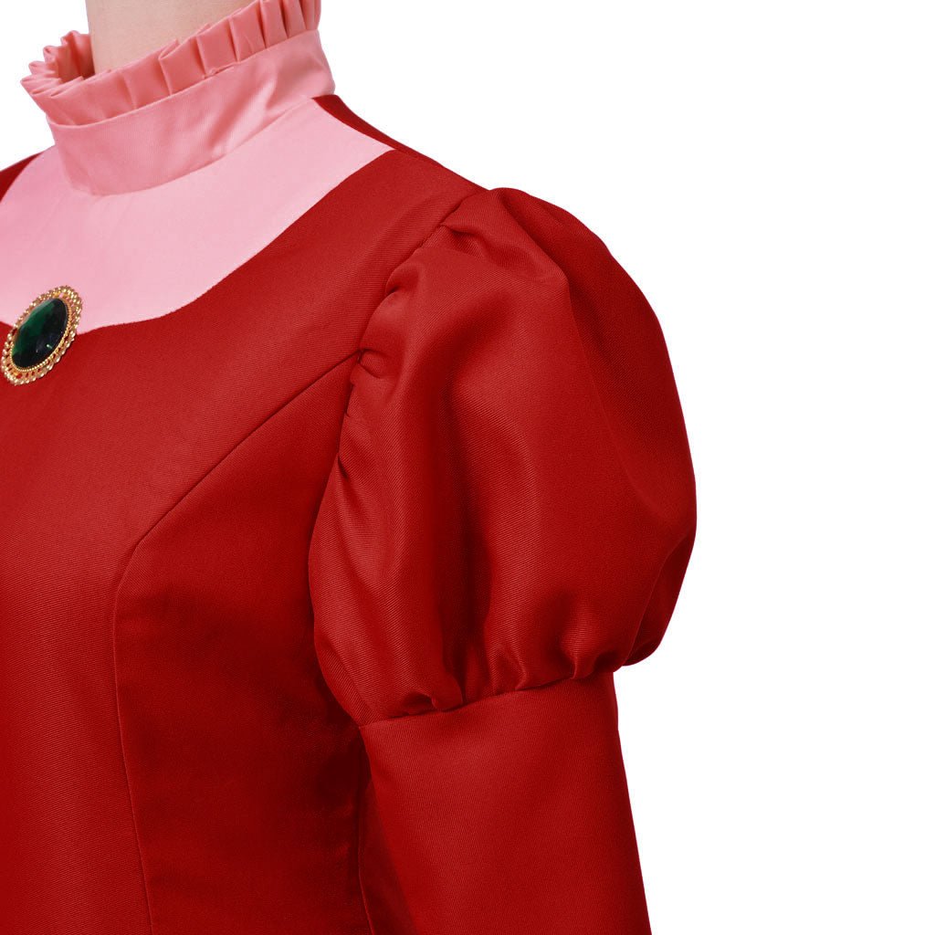 Costume Cosplay Lady Tremaine | Robe de Reine Rouge pour Femmes | Gown pour Halloween et Série Disney