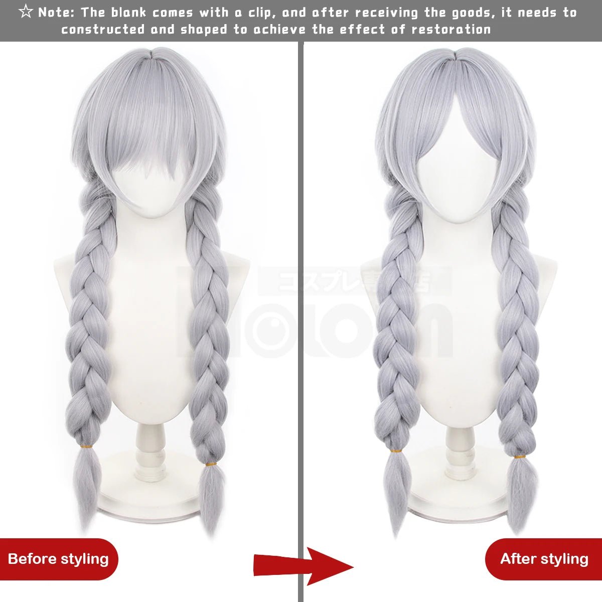 Perruque Cosplay Frieren Beyond Journey's End Anime Cheveux Tissés Rose Net Fibre Synthétique Ajustable Cadeau Noël
