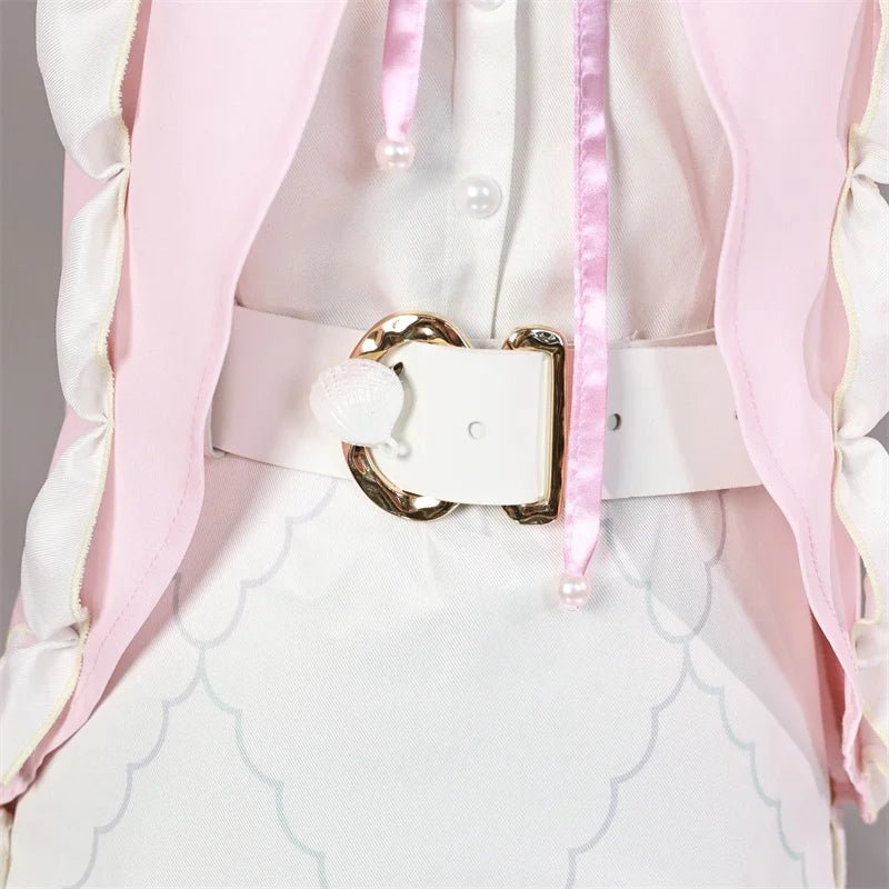 Costume Cosplay Genshin Impact Sangonomiya Kokomi Nouveau Style - Robe Manteau Rose pour Femmes