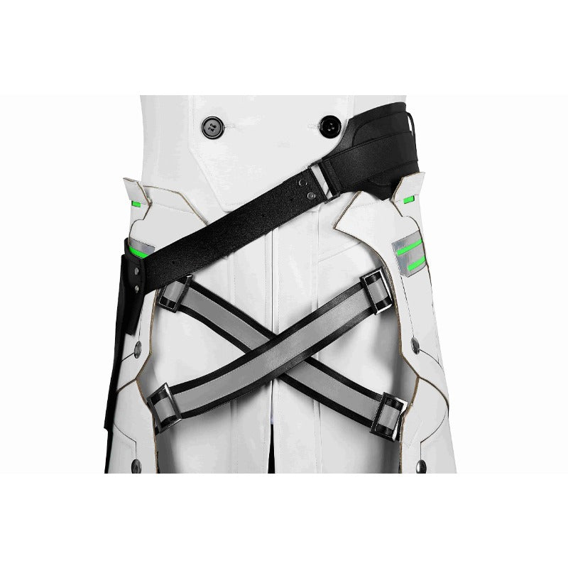 Costume Cosplay Sephiroth FF7 Crise Éternelle - Manteau Blanc de Haute Qualité pour Halloween et Fêtes