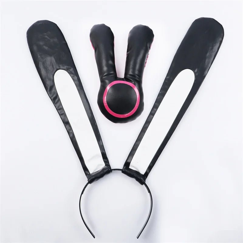 Costume Fille Lapin Ruan Mei Honkai Star Rail pour Femmes - Combinaison Uniforme Noir et Bleu