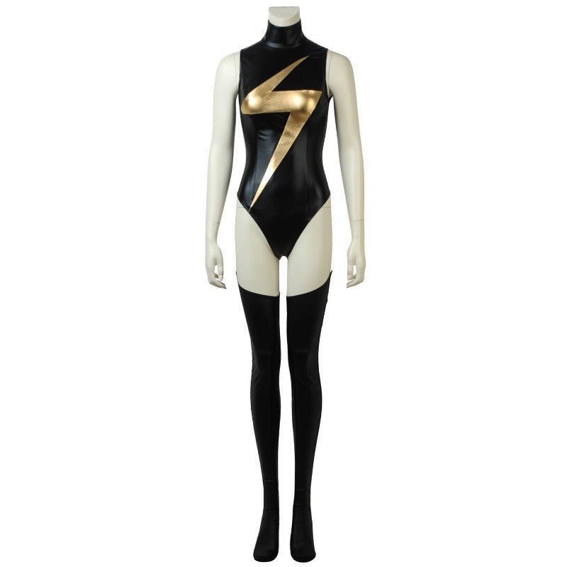 Costume de Superhéroïne Ms.Shiny - Ceinture Rouge Cosplay Film Halloween pour Femmes