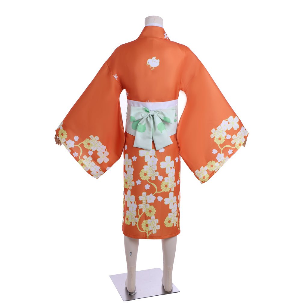 Costume Cosplay Hiyoko Saionji Kimono Japonais Danganronpa pour Femme