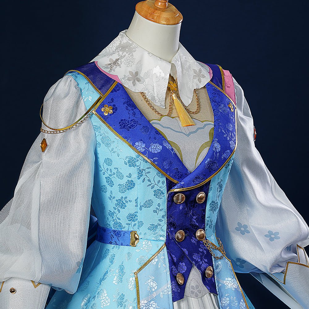 Costume Kamisato Ayaka - Tenue Cosplay Fleur Lettre Genshin Impact