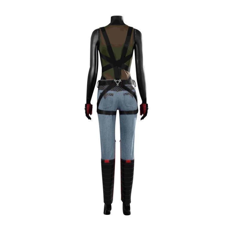 Costume Cosplay Panam Palmer Punk - Chemise, Pantalon, Manteau, Ceintures, Bottes, Fait sur Mesure