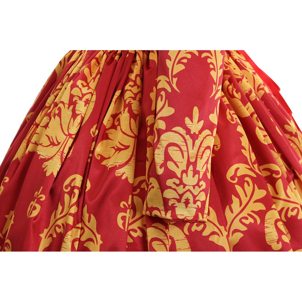 Robe de Mariage Médiévale Renaissance Rouge | Robe de Bal sur Mesure pour Femmes