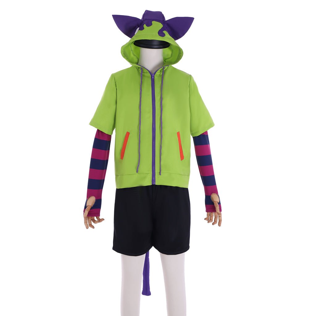 Costume Cosplay SK8 the Infinity Miya Chinen avec Perruque et Veste à Zipper Capuche