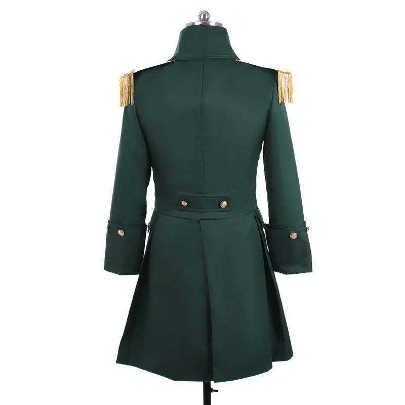 Costume Trench Coat Steampunk Vert Médieval - Tenue de Prince Noble Retro | L'AniMirage
