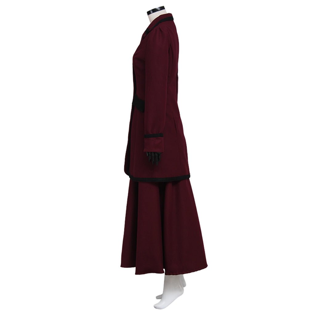 Costume Cosplay Missy Maîtresse de Doctor Who - Ensemble Veste, Jupe et Chemise