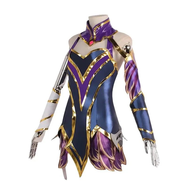 Costume Cosplay Ahri LOL pour Femmes - Uniforme de Carnaval et Halloween