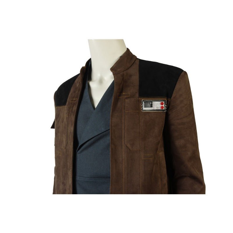 Costume Cosplay Han Solo - Veste en Suède, Ceinture en Cuir & Holster Ensemble Complet pour Halloween