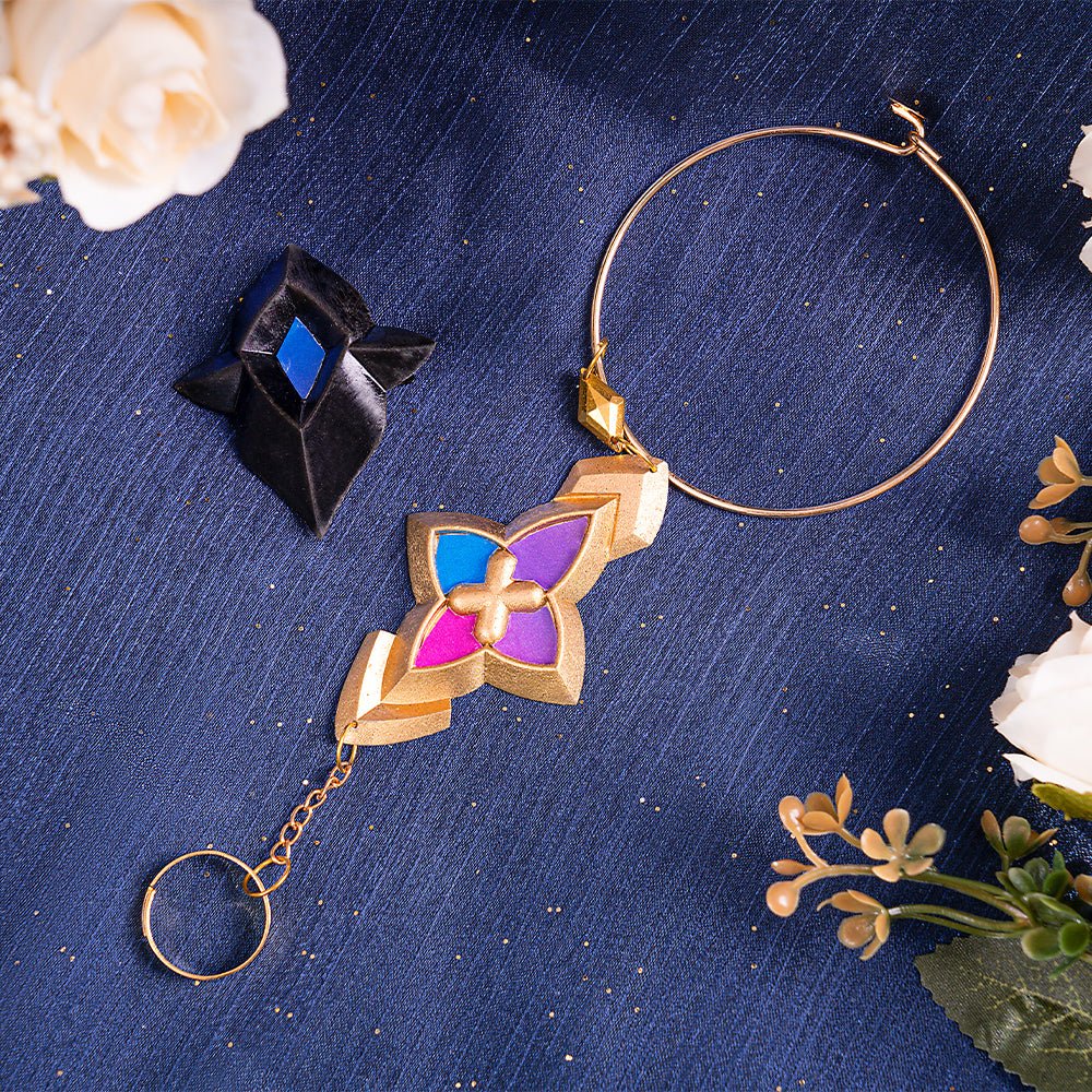 Costume Cosplay Black Swan Honkai Star Rail | Robe Violette Perruque Accessoires Jardin de la Réminiscence