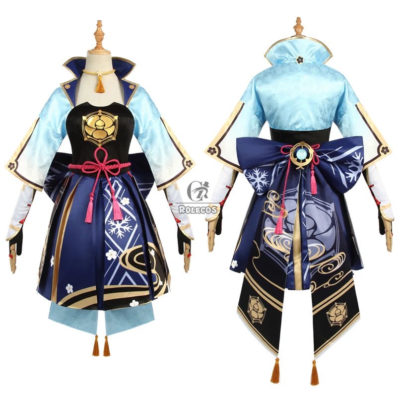 Costume Cosplay Genshin Impact Kamisato Ayaka pour Femmes - Robe de Jeu de Rôle pour Halloween